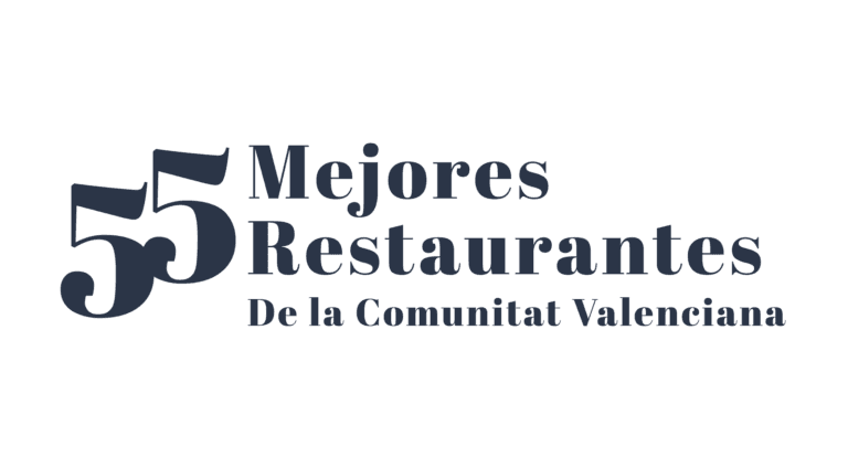 Logotipo del ranking de los 55 Mejores Restaurantes de la Comunitat Valenciana, galardón que ostenta el restaurante Peix & Brases en Dénia.